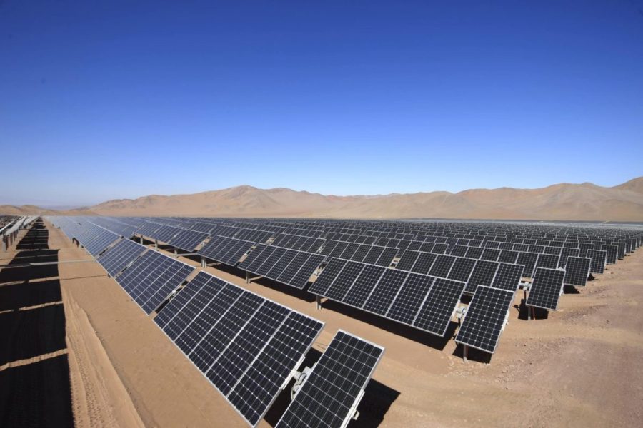 Planta de energía solar en el norte de Chile. Foto: Enel.