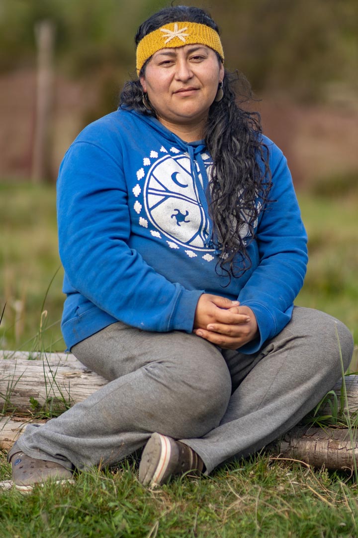 Cristina Soto, werken de comunidad mapuche williche. Foto: José Aguilera